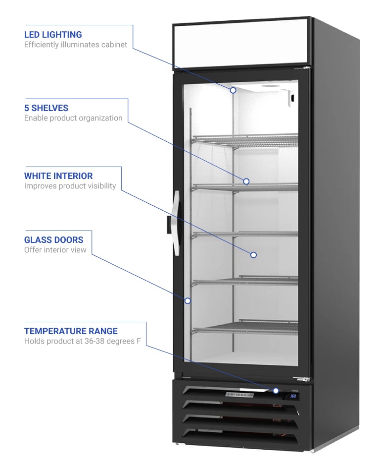 Beverage Air mmr23hc1biq Features