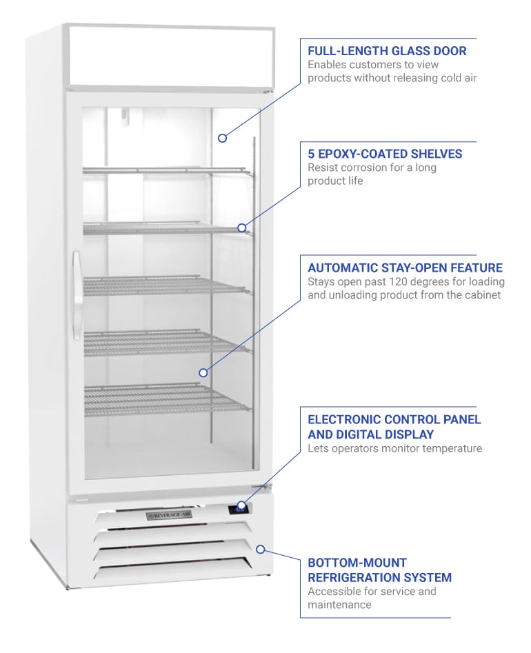 Beverage Air MMR27HC1W Features