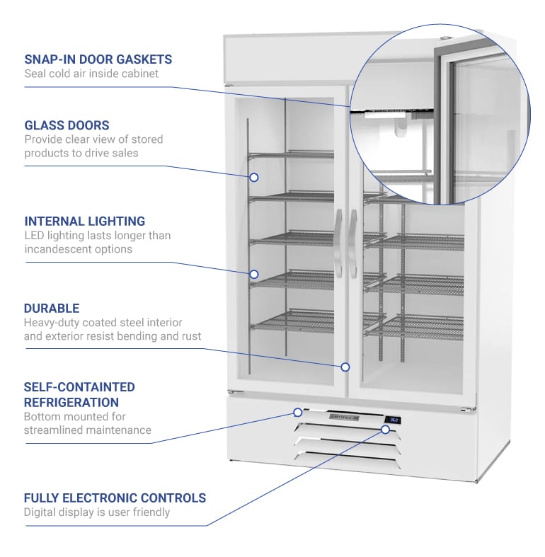 Beverage Air mmr44hc1w Features