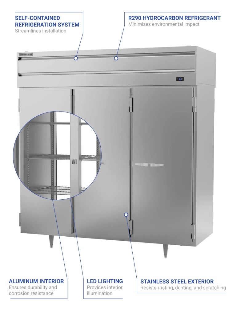 Beverage Air prd3hc1as Features