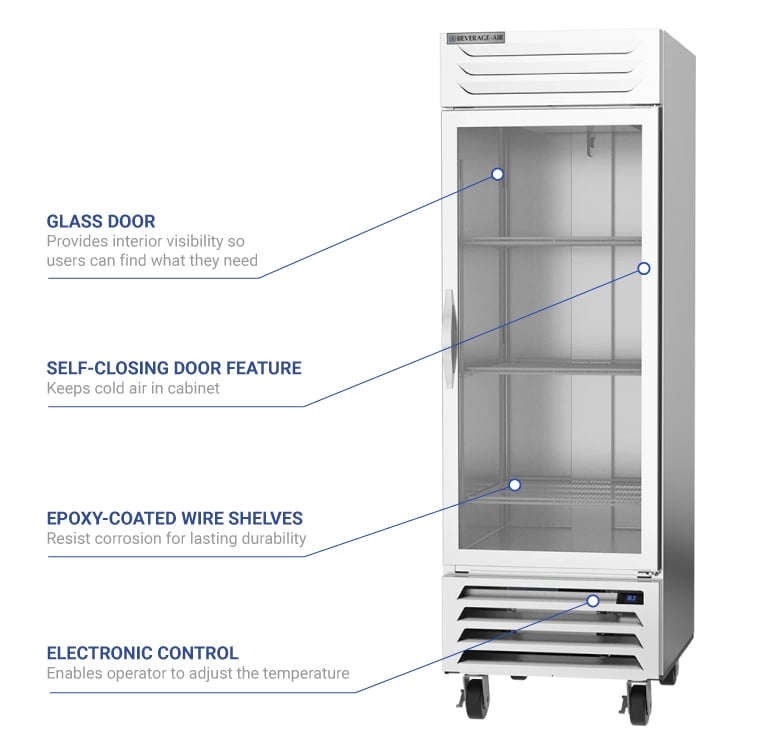 Beverage Air rb23hc1g Features