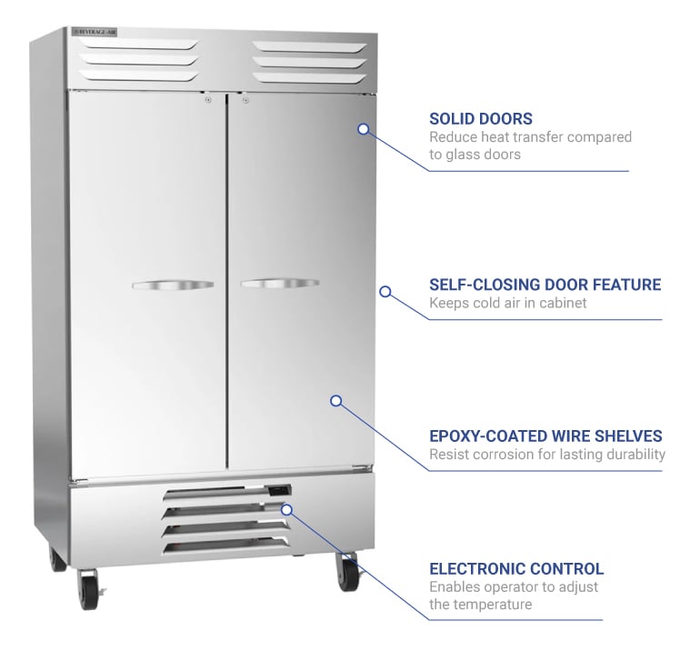 Beverage Air rb44hc1s Features