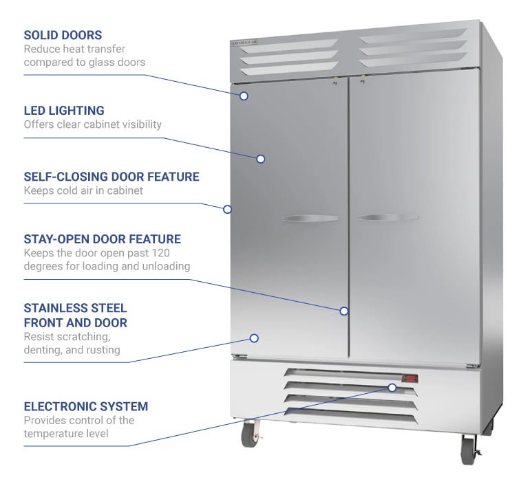 Beverage Air rb49hc1s Features