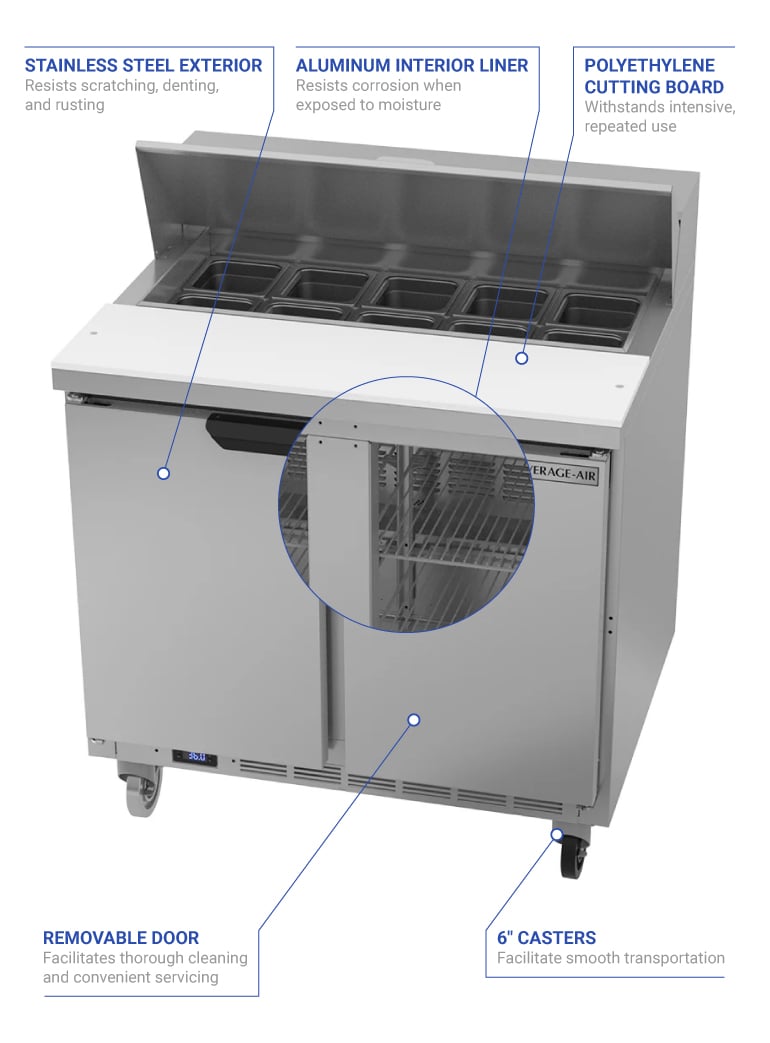 Beverage Air spe36hc10 Features