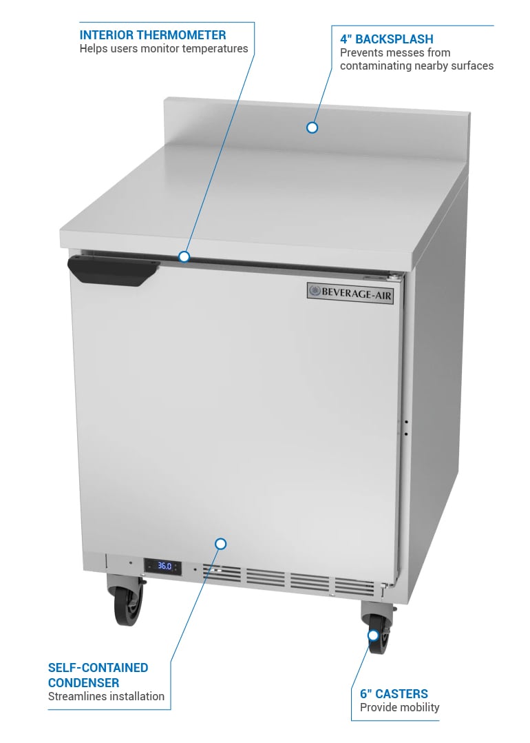 Beverage Air WTR27AHCFIP Features