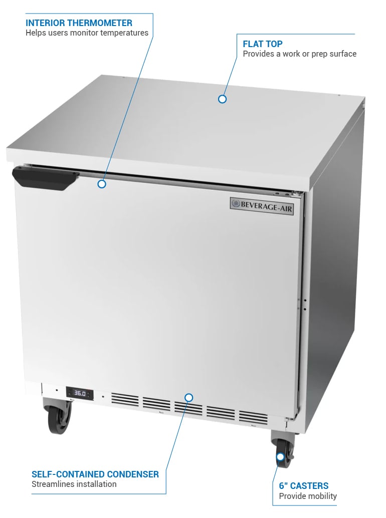 Beverage Air WTR32AHCFLT Features