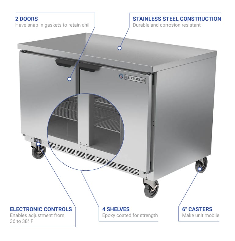 Beverage Air wtr48ahcflt Features