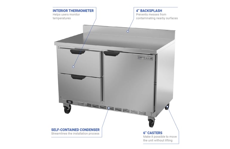 Beverage Air WTRD48AHC2FIP Features