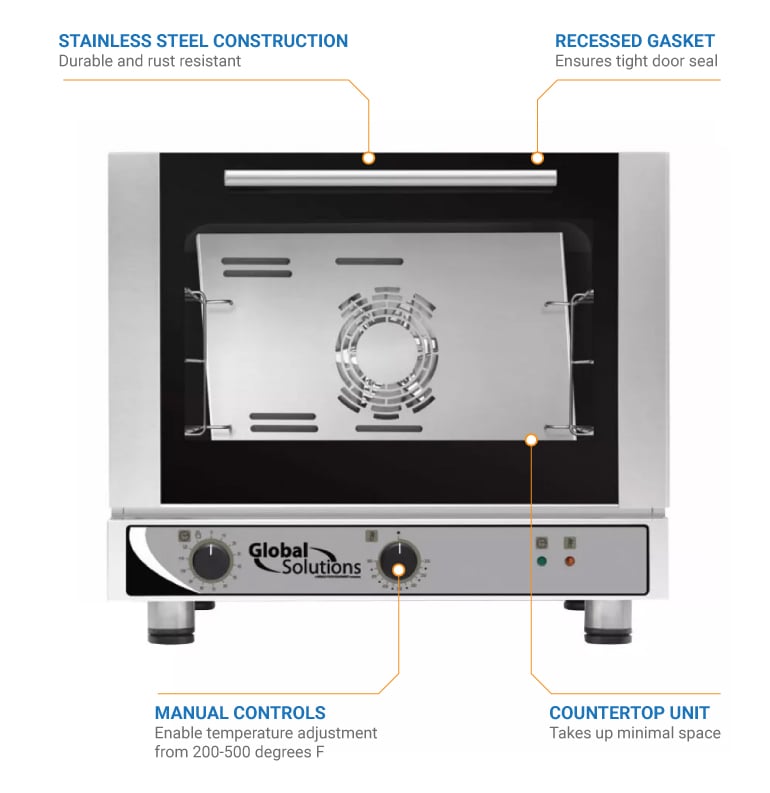 Cadco OV-003 Roberta™ 1/4-Size Convection Oven