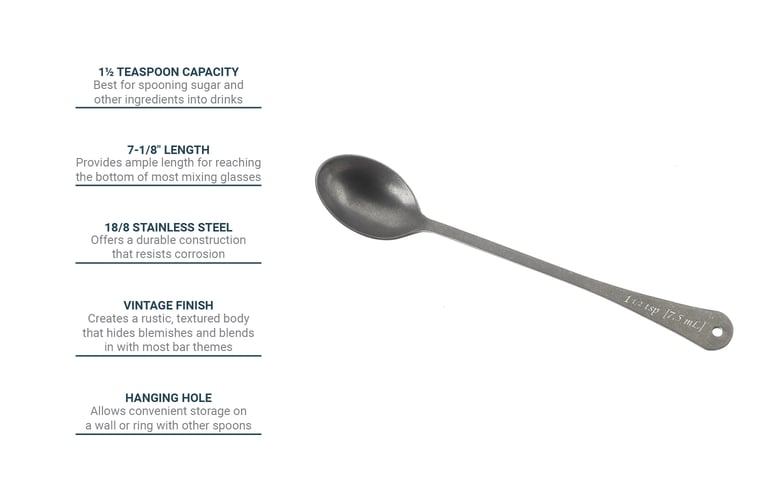 Barfly M37042 1.5 tsp. Stainless Steel Measuring Spoon