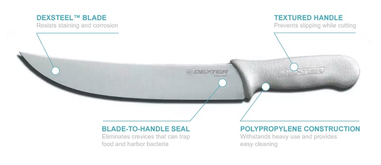 Dexter-Russell 05543 Sani-Safe 12" Cimeter Steak Knife