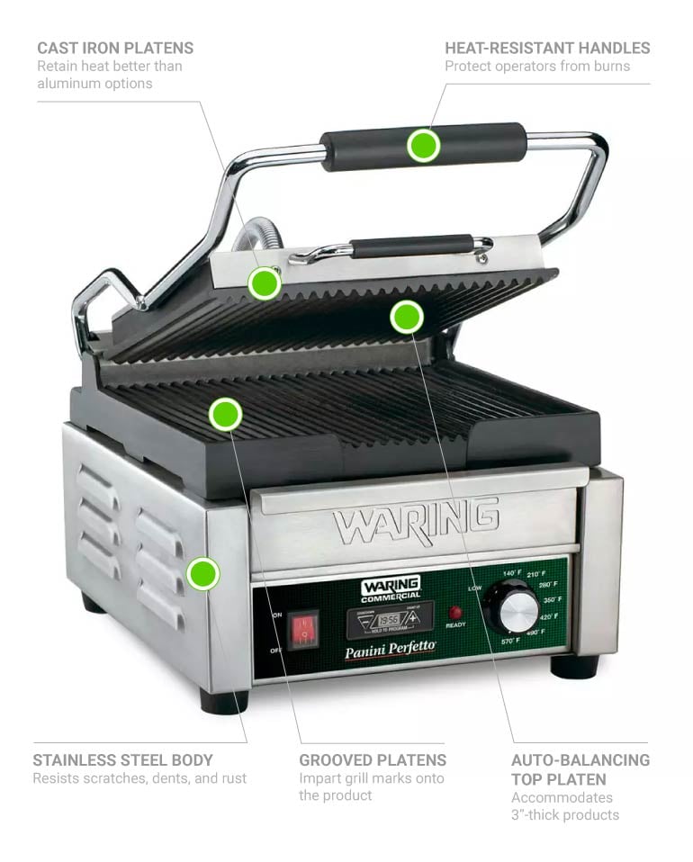 Waring wpg150tb Features