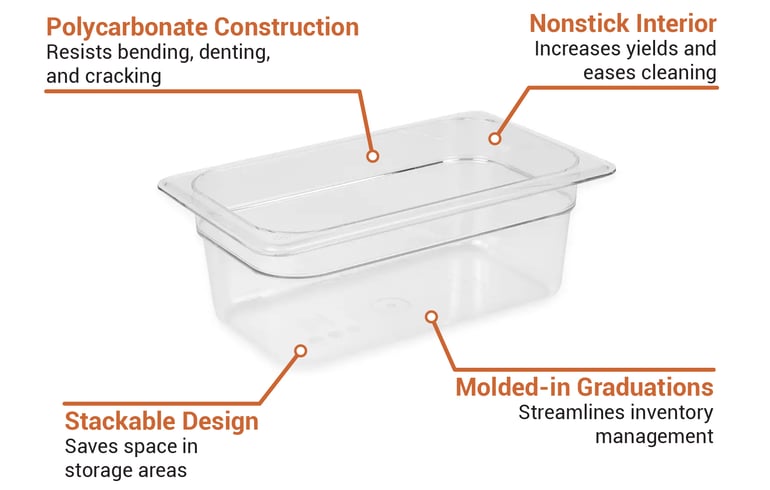 Cambro 44CW135 Features