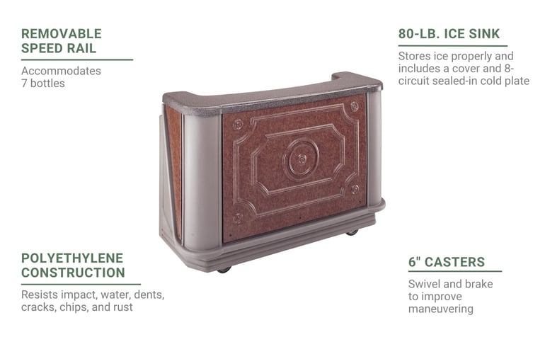 Cambro BAR650DSCP669 Features