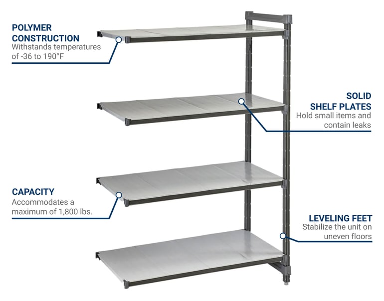 Cambro CBA183684S4580 Features