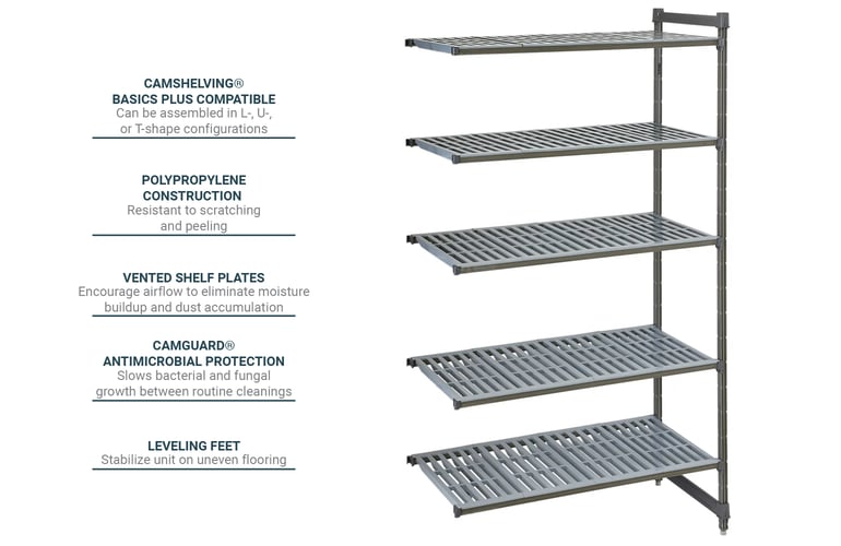 Cambro CBA184264V5580 Features