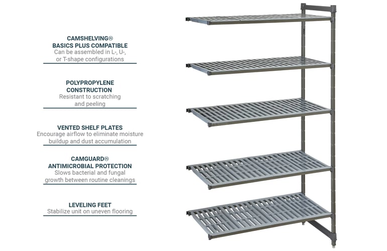 Cambro CBA184272V5580 Features