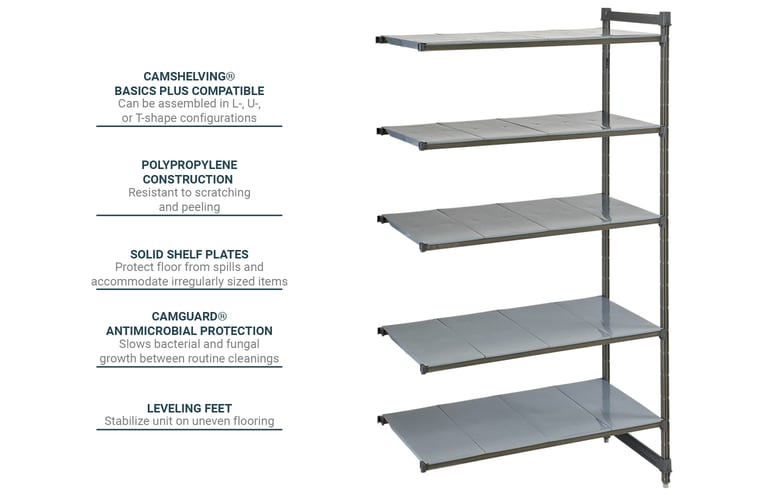 Cambro CBA184284S5580 Features
