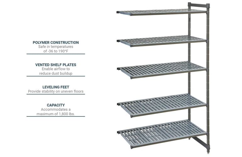 Cambro CBA185464V5580 Features
