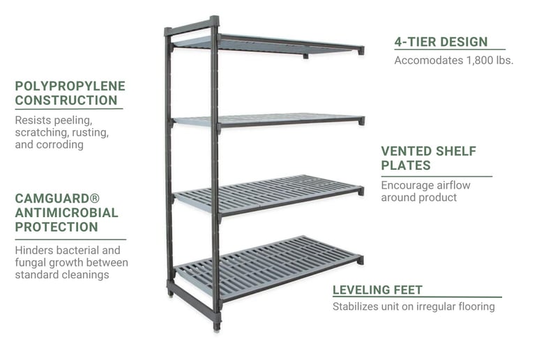 Cambro CBA186072V4580 Features