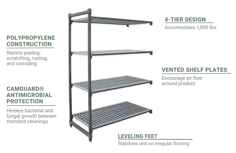 Cambro CBA213072V4580 Features