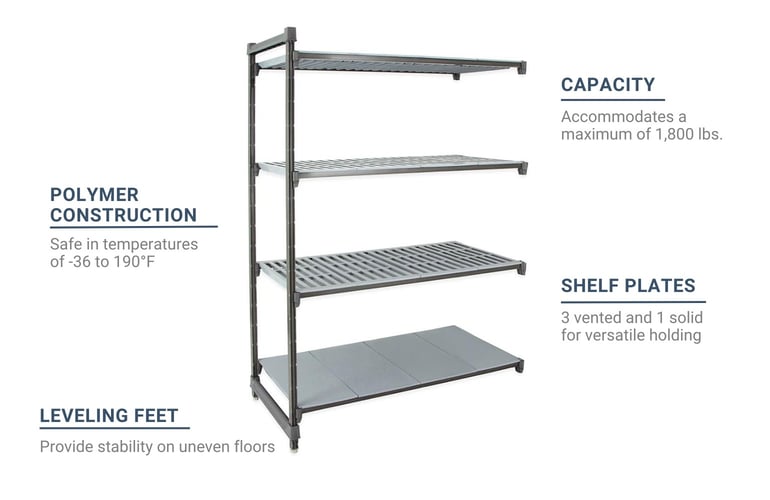 Cambro CBA213072VS4580 Features