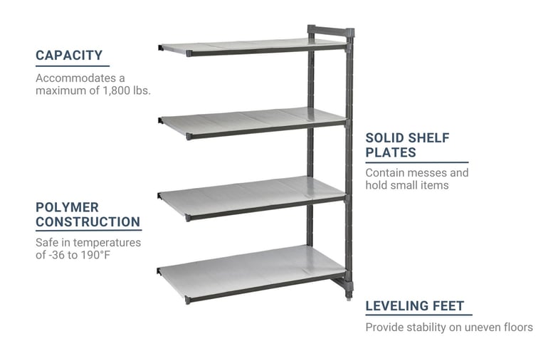Cambro CBA213672S4580 Features