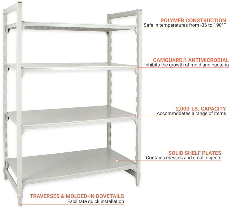 Cambro CPU187272S4PKG Features