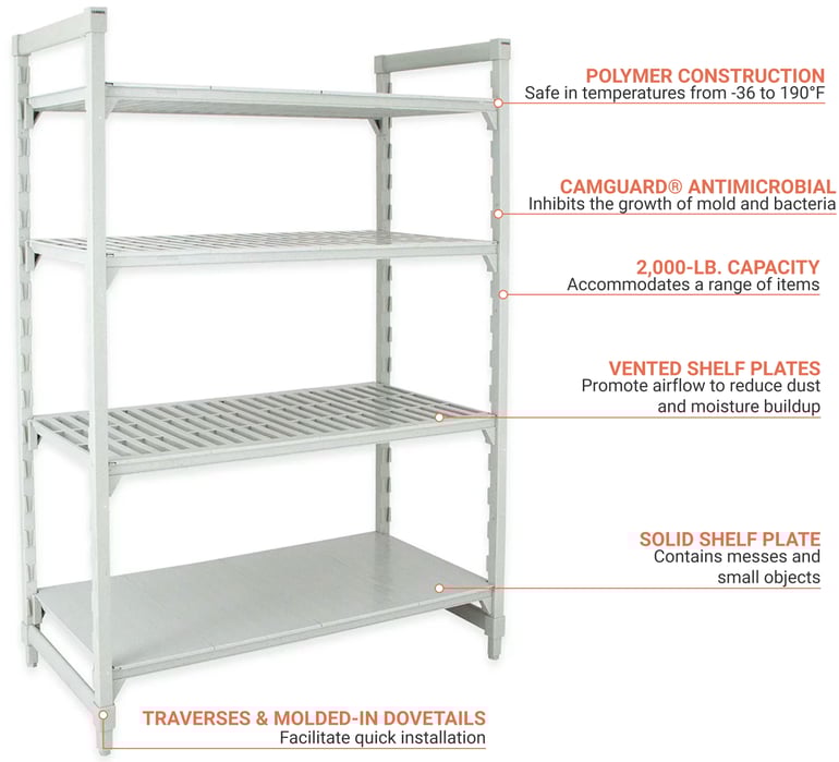 Cambro CPU187272VS4PKG Features