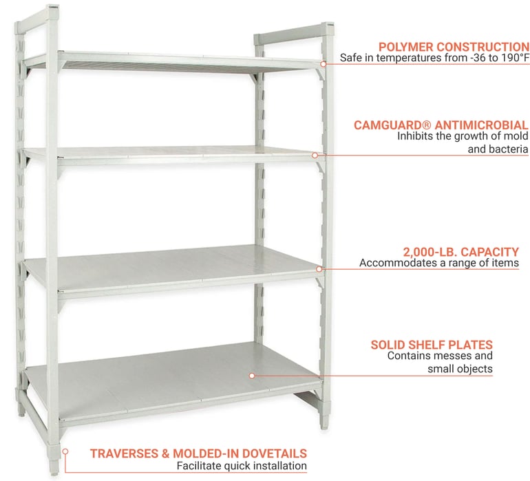 Cambro CPU212464S4480 Features