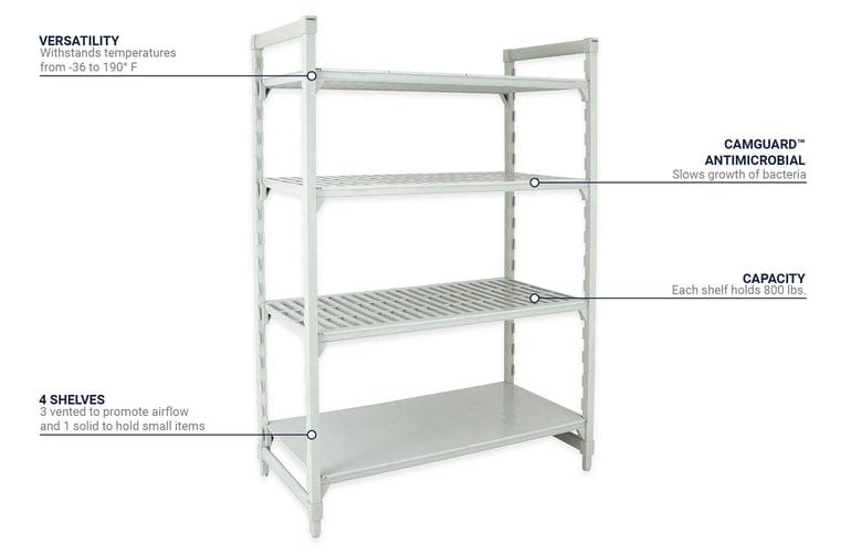 Cambro CPU243684VS4PKG Features