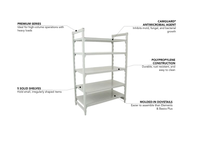 Cambro CPU245484S5PKG Features