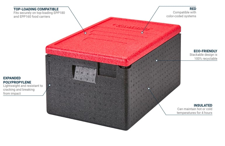 Cambro EPP180LID365 Features