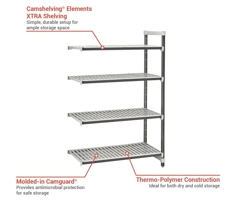 Cambro EXA183672V4480 Features