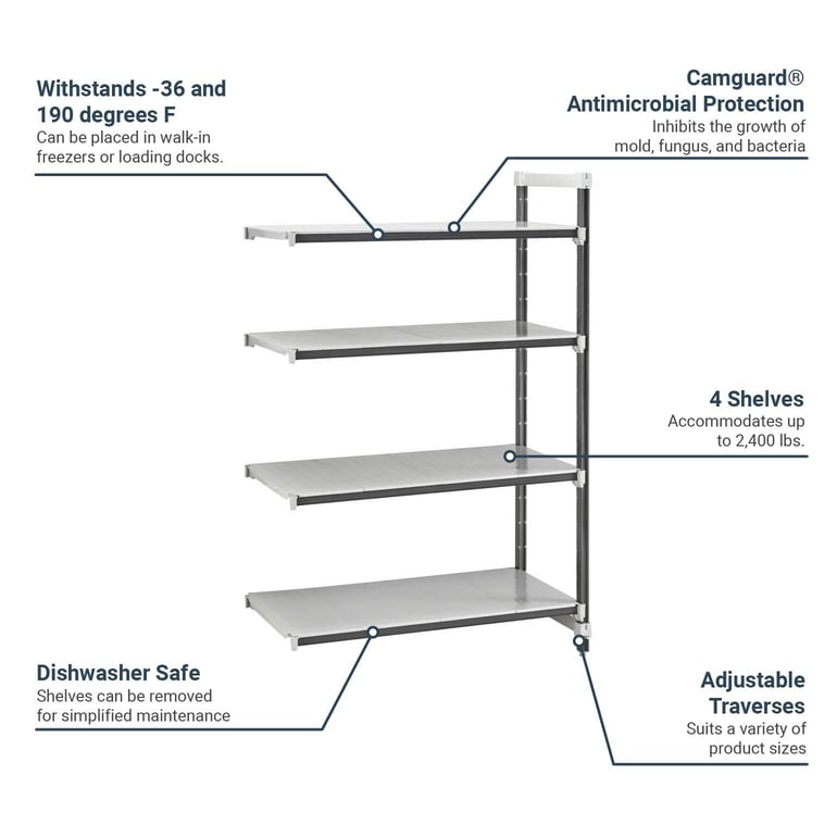 Cambro EXA187284S4480 Features