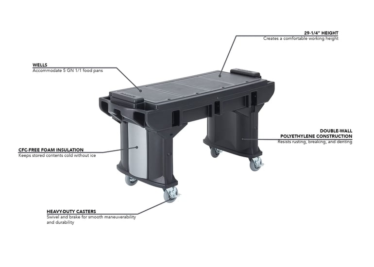 Cambro VBRTLHD6110 Features