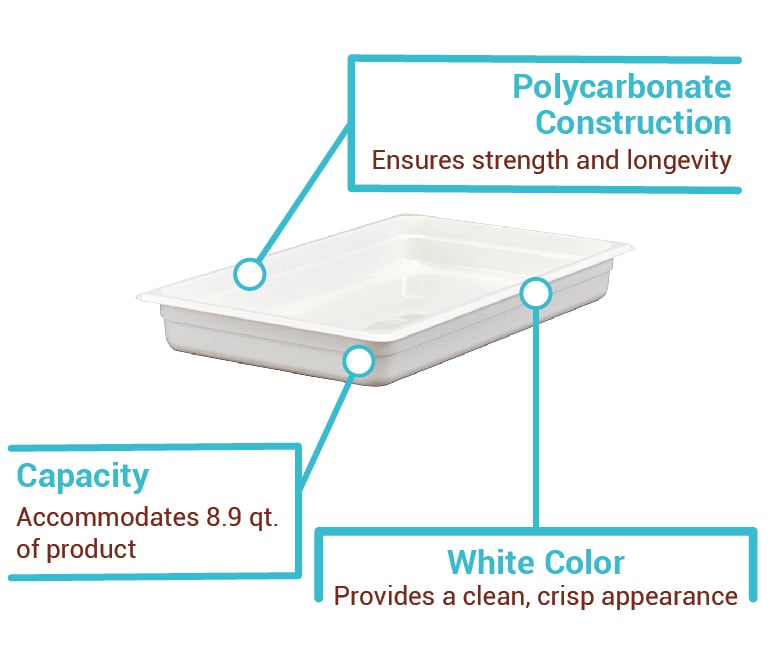 Cambro 12CW148 Features