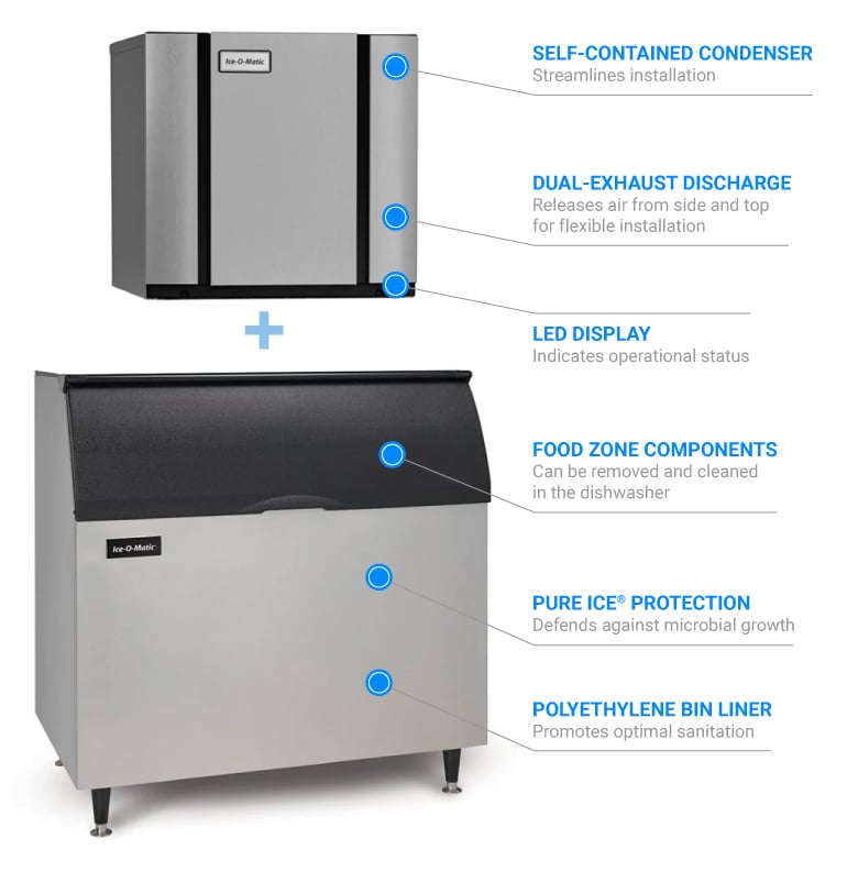Ice-O-Matic Model B110PS - 854 lbs Ice Storage Bin - Best Price Guarantee!