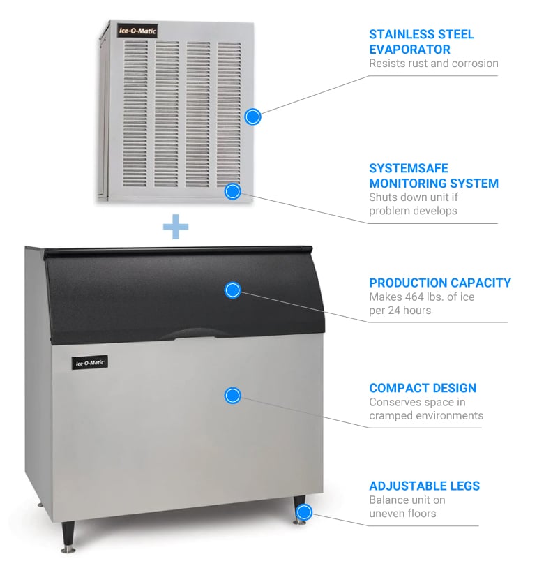 Ice-O-Matic B110PS Reinforced Ice Storage Bin - 854 lb.