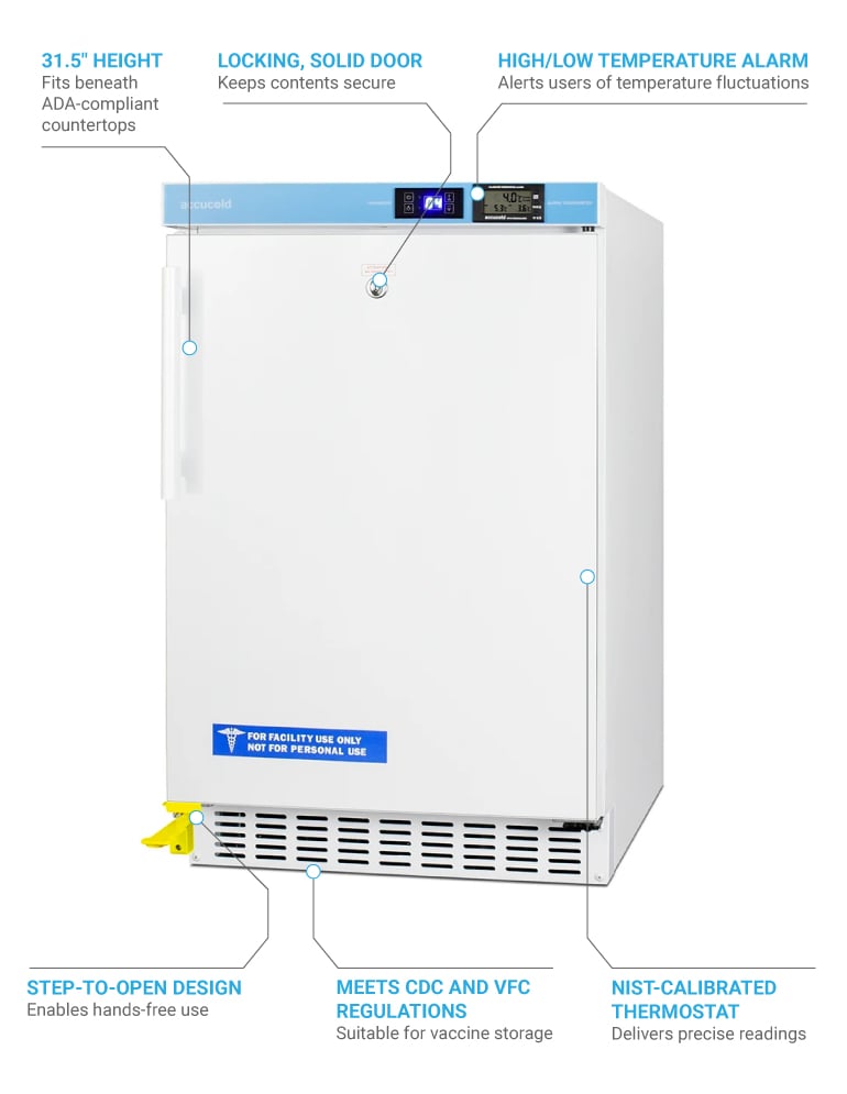 Accucold ACR45LCALSTO Features