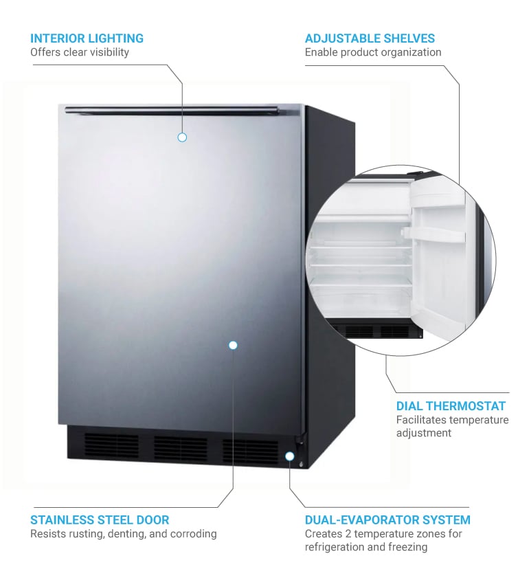 Accucold AL652BSSHH Features