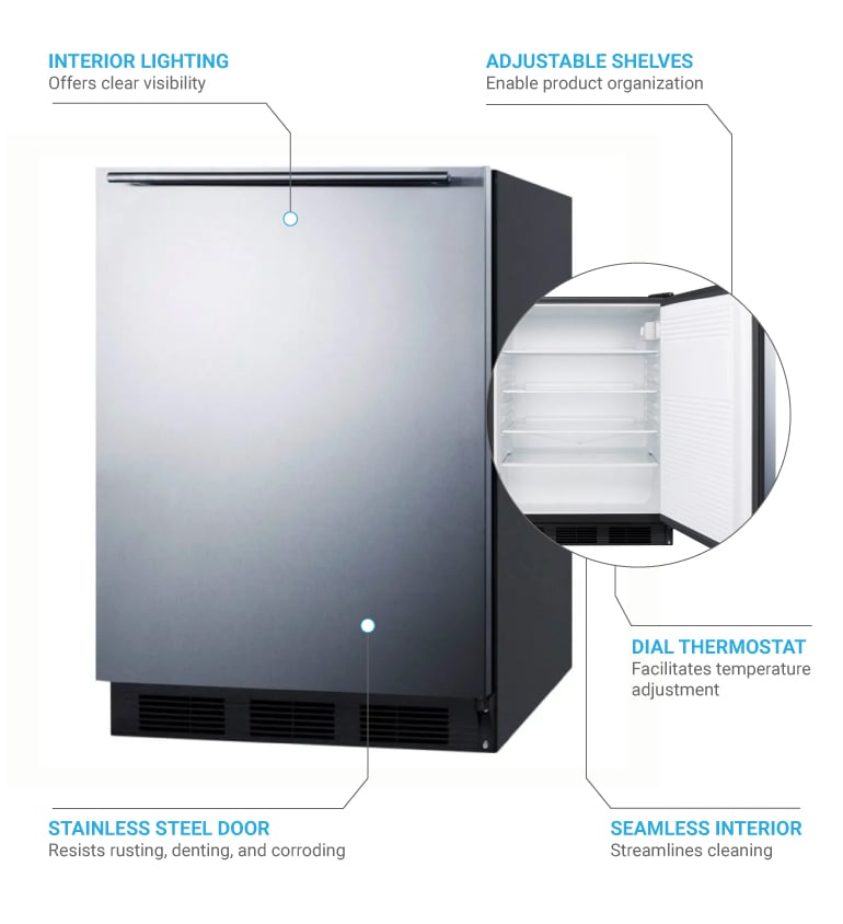 Accucold AL752BSSHH Features