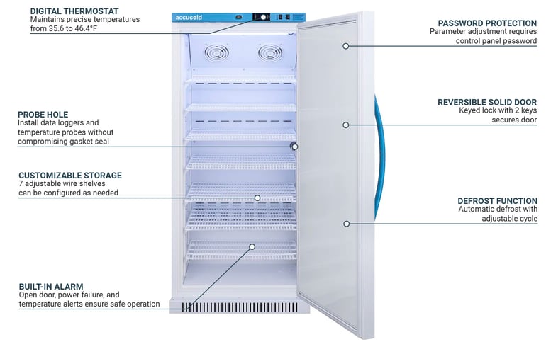 Accucold ARS8PV Features