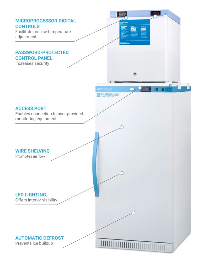 Accucold ARS8PVFS24LSTACK Features