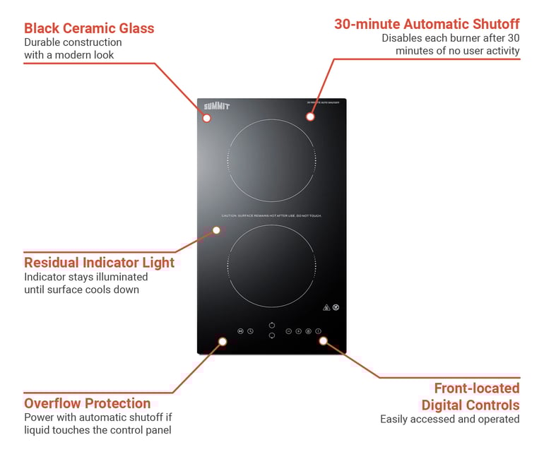 Summit CRH2BT30115 Features