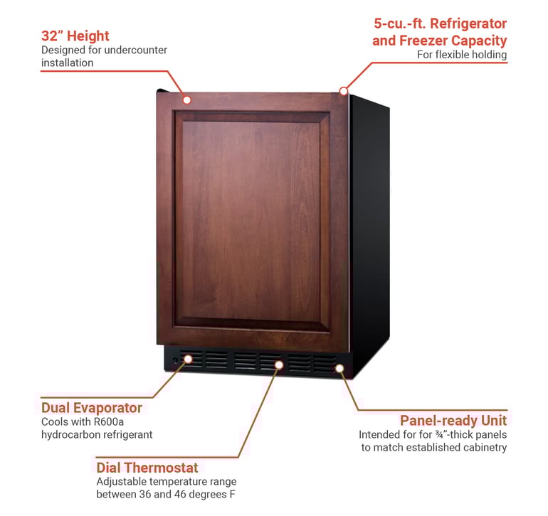 Summit  CT66BK2SSIFADALH Features