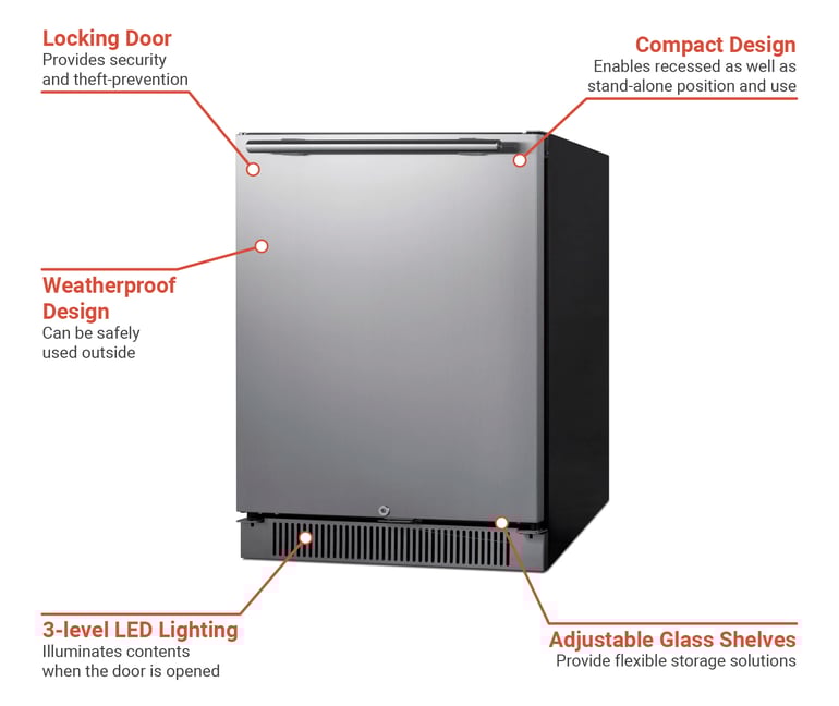 Summit SPR623OS Features