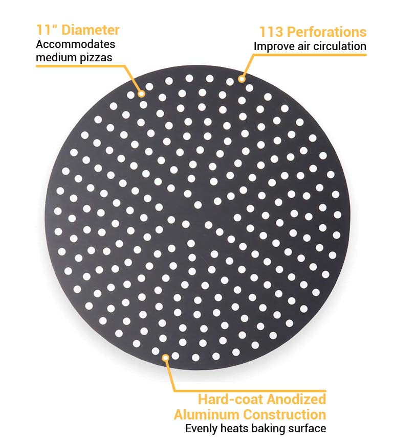 American Metalcraft Hard Anodized Aluminum Perforated Tapered