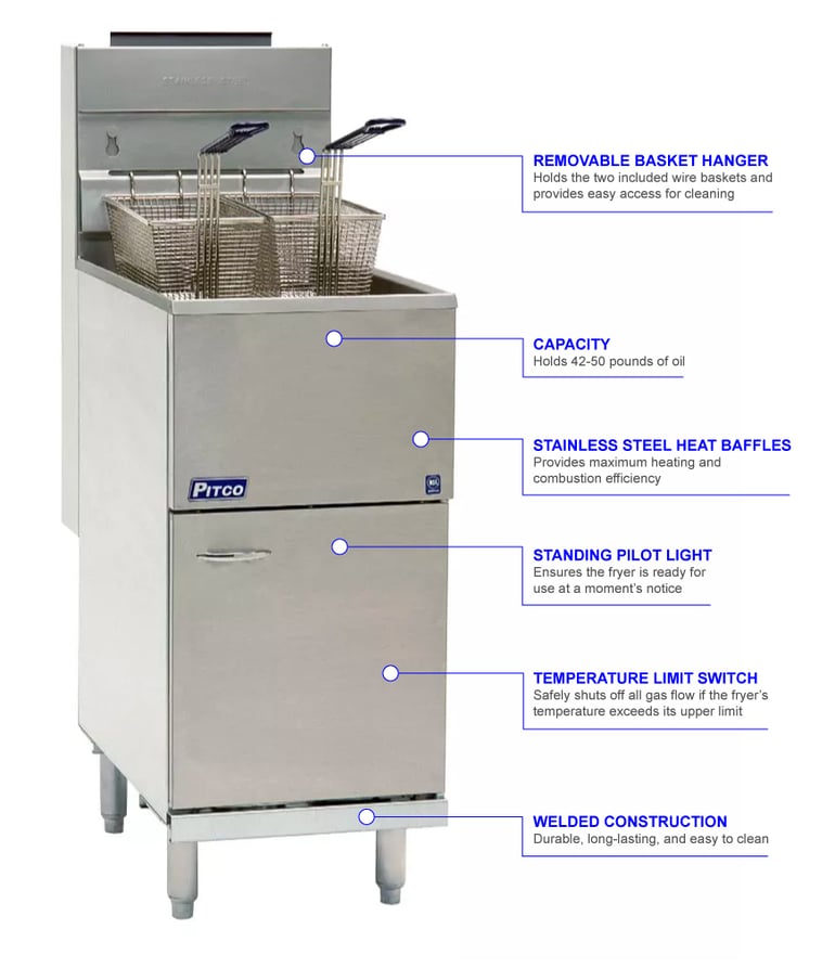 Pitco 45csng Features
