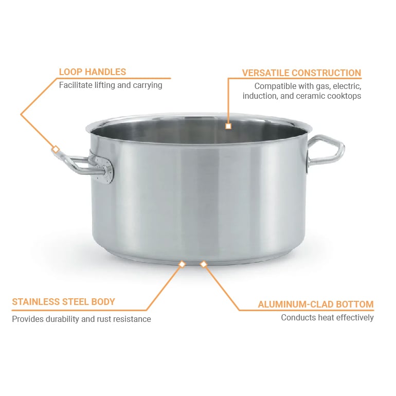 Silver Cook N Home 02607 Lid 2-Quart Stainless Steel Saucepan 
